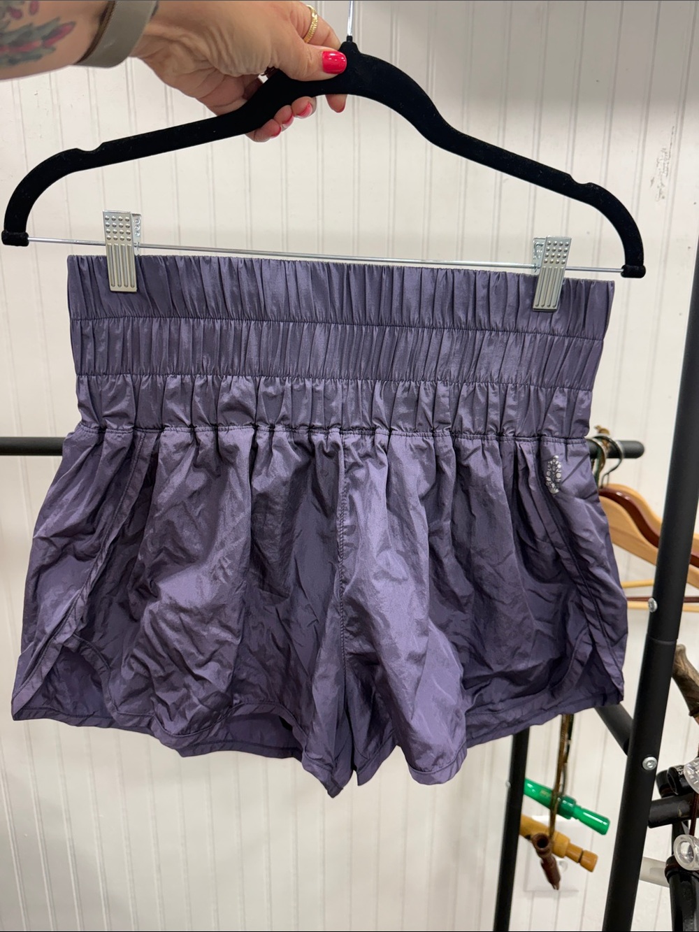 FP Movement by Free People Purple High-Waist Women's Shorts Sz Medium